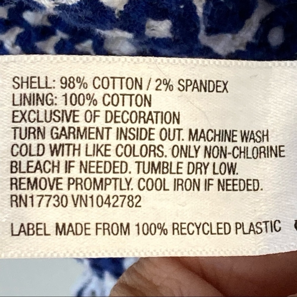 Lilly Pulitzer For Target Blue/White Patterned Dress w/Trim - Picture 14 of 14